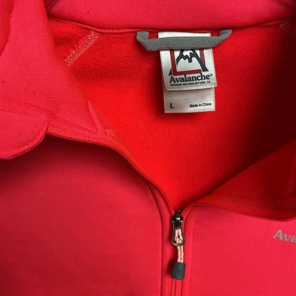 Avalanche hot pink neon pink 1/4 zip fleece lined L - Picture 10 of 11